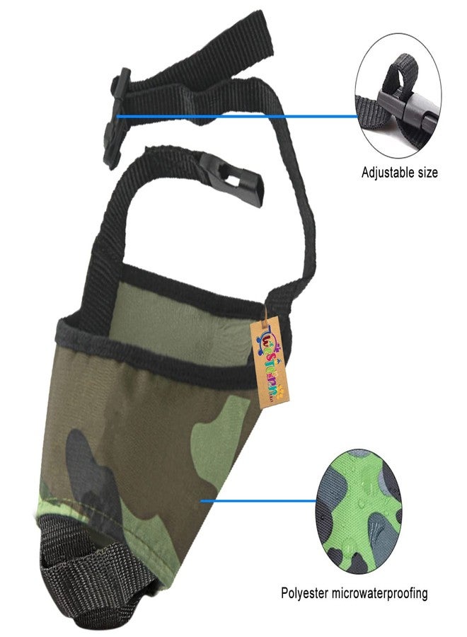 Western Era Camouflage Printed Dog Mouth Muzzle Suffocation Free & Comfortable Padded for All Dogs & Puppies (Army Muzzle, Medium) - Image 3